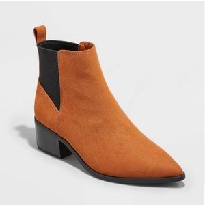 Women's Gwen Low Shaft Heeled Boots - A
New Day™m Cognac 7.5